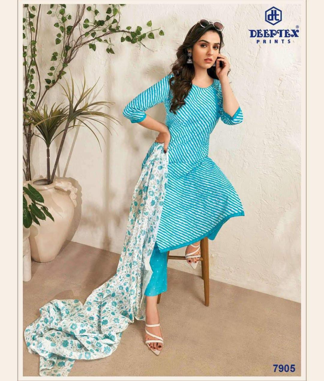 Deeptex Vol 79 Printed Cotton Dress Material Catalog